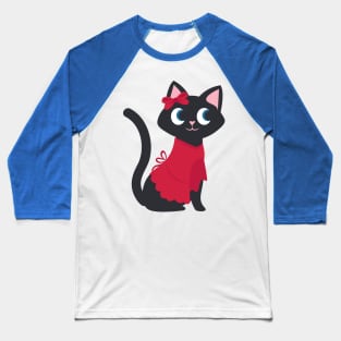 Fancy Cat Baseball T-Shirt